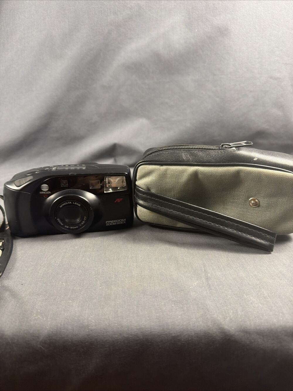 Minolta Freedom Zoom 90EX Point And Shoot 35mm Film Camera WORKS
